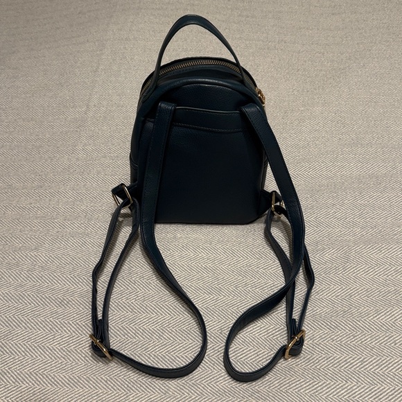 BEBE Dark Teal Rhinestone Studded Mini Backpack - Picture 5 of 10